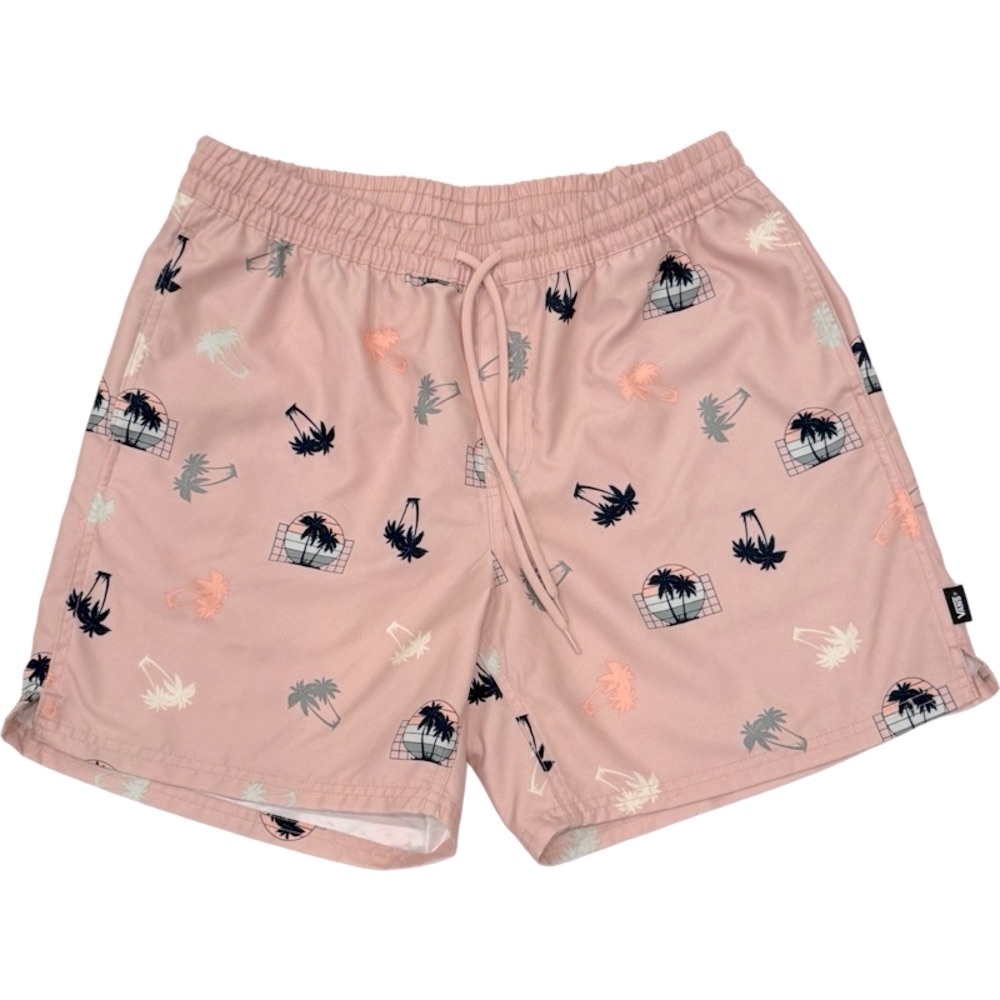 Vans Rose Pink Palm Tree Board Shorts Swim Trunks sz L